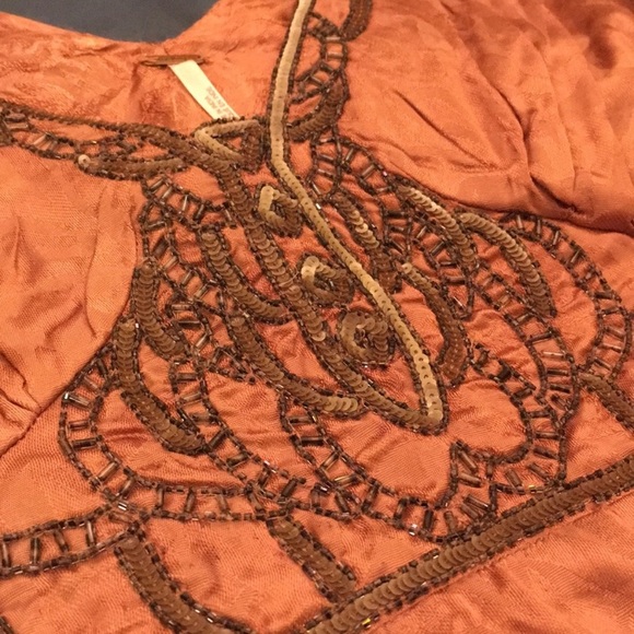 Free people antique pink peplum size 2 - Picture 4 of 5